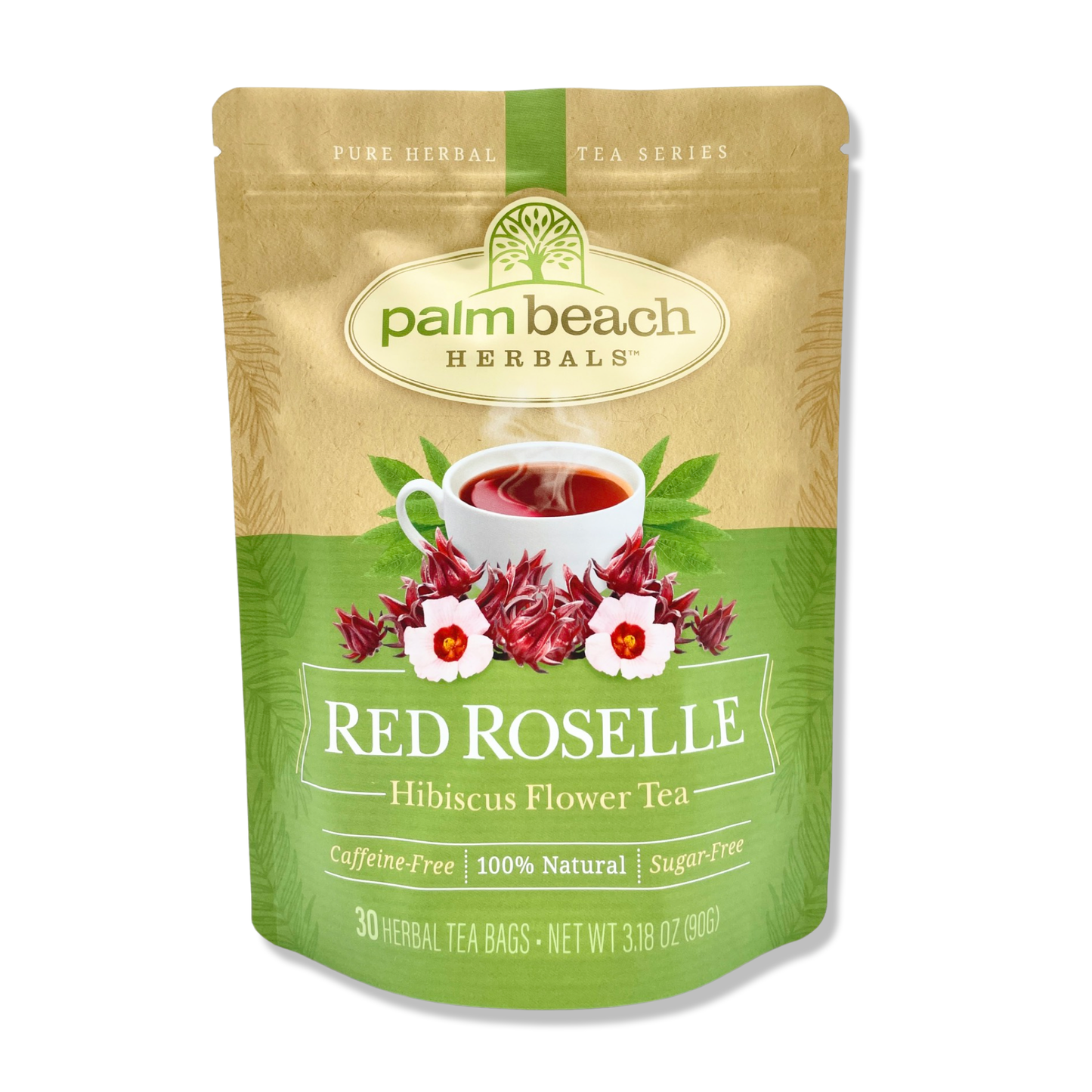 Red Roselle Hibiscus Flower Tea