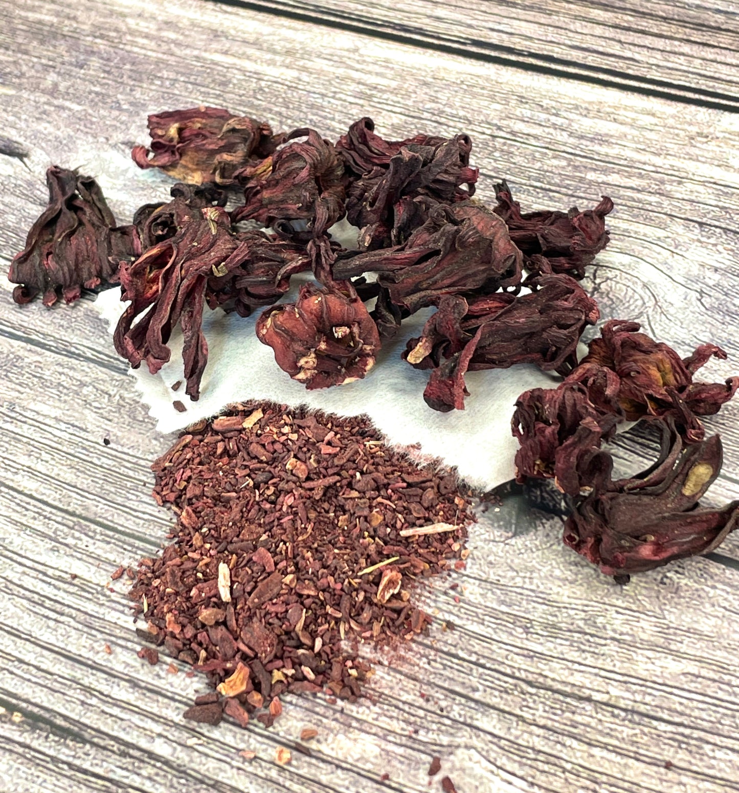 Red Roselle Hibiscus Flower Tea