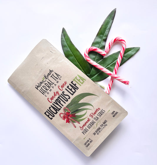 Candy Cane Eucalyptus Leaf Tea