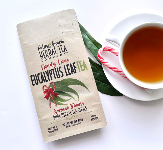 Candy Cane Eucalyptus Leaf Tea