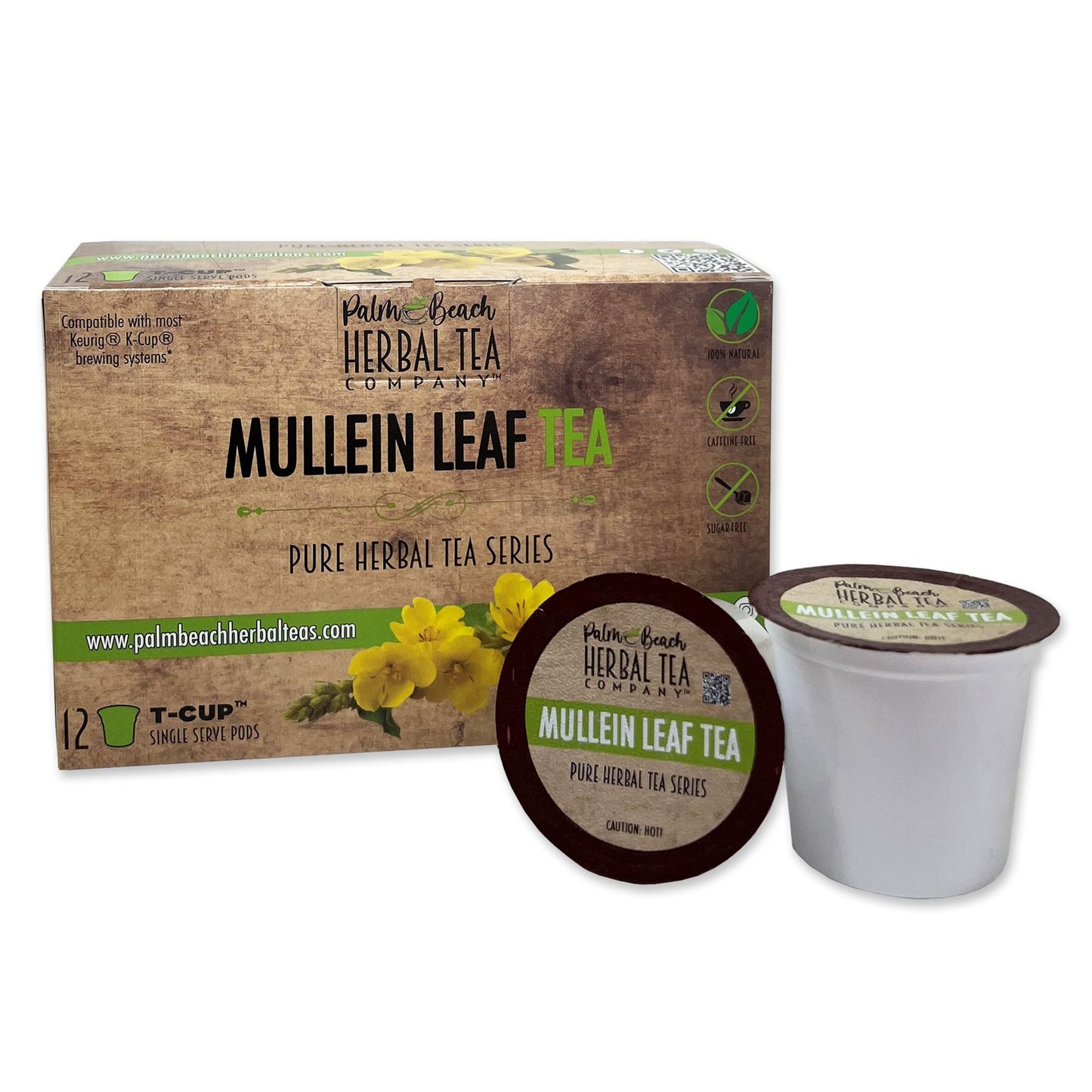 Mullein Leaf Tea T-CUP™ Herbal Tea Pods  | Single Cup Brew