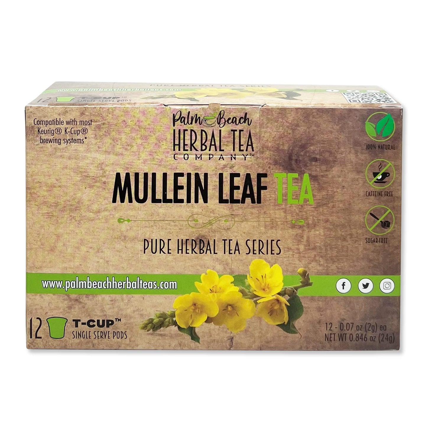 Mullein Leaf Tea T-CUP™ Herbal Tea Pods  | Single Cup Brew